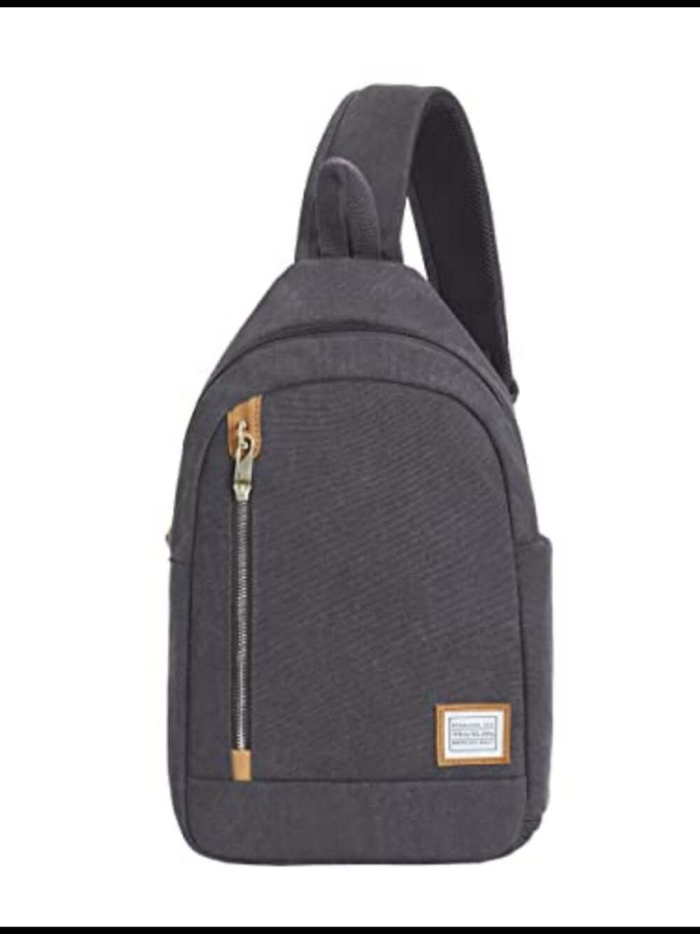 Anti-Theft Heritage Sling Cotton Canvas Full-Grain Suede Crossbody Bag Travel